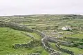 Dry-stone walls built of fieldstones on Inisheer, Ireland