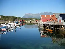 View of the village harbor