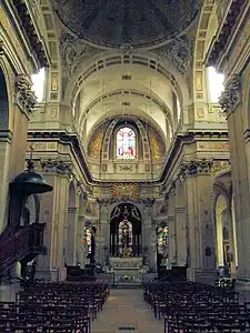 The nave and choir