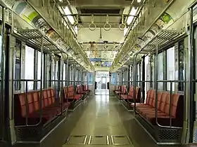 Interior view of 5200 series (6-car set), June 2009