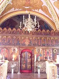 The Iconostasis, with portraits of over 100 Orthodox saints