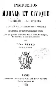 Instruction morale et civique, by Jules Steeg [fr].