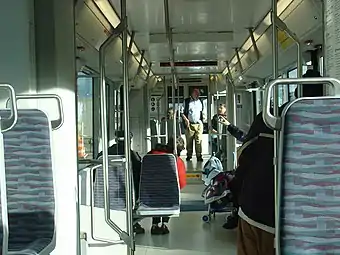 Interior of a Tacoma Link tram