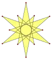 Isotoxal dodecagram, {(6/5)α}, has density 5, similar to regular {12/5}.