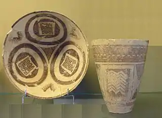 Goblet and cup; c. 4000 BC; Susa; Sèvres – Cité de la céramique museum