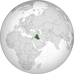 Location of Iraq