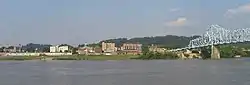 View of Ironton from across the Ohio River