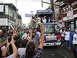 Isko Moreno and Willie Ong campaigning in Navotas