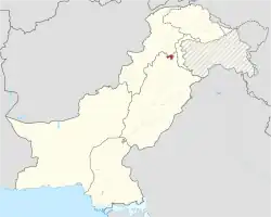 Location within Pakistan