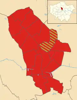 Islington 2014 results map