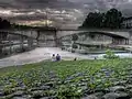 Five exposure tone mapping of the Isola Tiberina in Rome