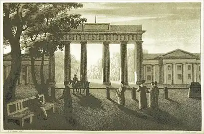 View of the Brandenburg Gate without the quadriga, 1813