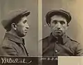 Mugshots of Walsh following his arrest for participation in the 1916 Easter Rising