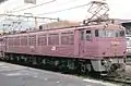 EF81 301 in light red livery in August 1992