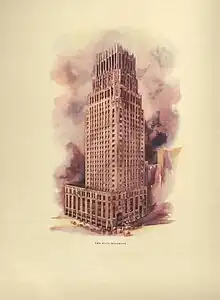 Illustration of Gulf Building, 1929