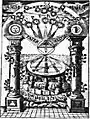 Illustration from The compass of the wise, a 1782 Rosicrucian book