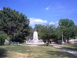 Civil War monument in Central Park