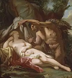 Jupiter et Antiope (1768), an early work showing the influence of Greuze