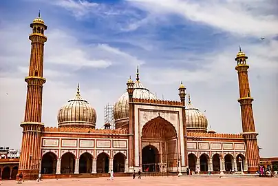 The Jama Masjid was built by the Mughal Emperor Shah Jahan between 1650 and 1656.