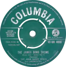 Side A of the 1962 UK single