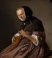 Woman Playing the Cittern  by Jan Steen (c. 1662)