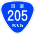 National Route 205 shield