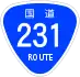 National Route 231 shield