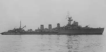 Light cruiser Kitakami on 20 January 1945 at Sasebo Naval Arsenal