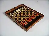 Antique Jaques of London portable chess set