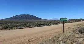 Jaroso, with Ute Mountain on the left.