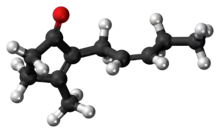 Ball-and-stick model of jasmone