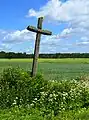 A wooden cross