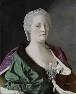 Empress  Maria Theresia, 1747, enamel on copper