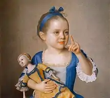 Marianne Liotard Holding a Doll, 1765