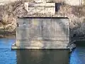 The Pier of the Jeffries Ford Bridge.