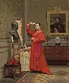 The comparison by Jehan Georges Vibert, private collection