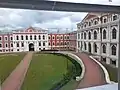 Jelgava palace inner yard as it is seen from the 2nd floor.