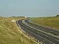 D6 motorway near Jeneč in Central Bohemian Region.