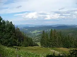 View on the village in Jezersko valley