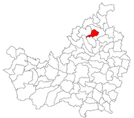 Location in Cluj County