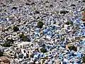 The blue city viewed from the hill top has indigo tinge due to whitewashed houses around the Fort