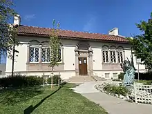 The exterior of the John "Thunderbird Man" Emhoolah, Jr. Branch Library.