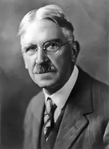 Bust portrait of John Dewey, facing slightly left.