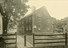 ca. 1921 photo of the Howland House before an addition was added to the rear of the house