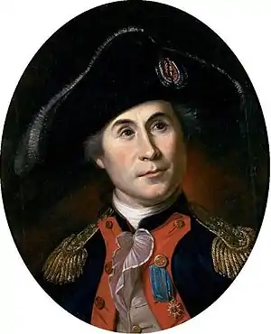 John Paul Jones wearing the Order of Military Merit (by Charles Wilson Peale, c. 1781)