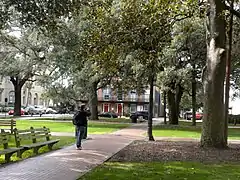 Looking west to the Mary Marshall Houses