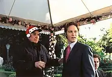 Jonny Blu and Director Garry Marshall on the set of Princess Diaries 2