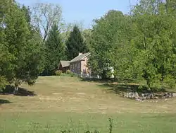 A farmhouse in northern Clear Creek Township