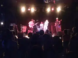 Performing at Double Door in 2008(left to right: Josh, Danny, Erika, Nate.)