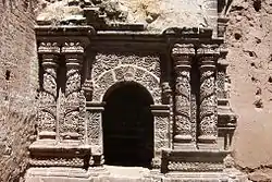 Portal of the Santa Cruz church in Juli